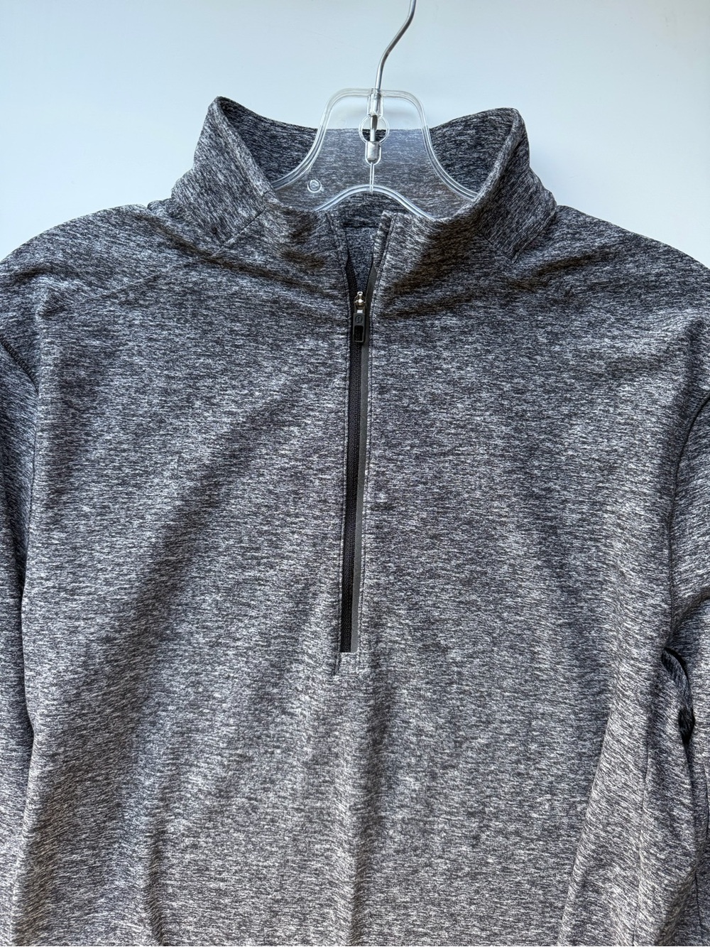 Lululemon Men's Gray Quarter-Zip Pocket Performance Sweater
